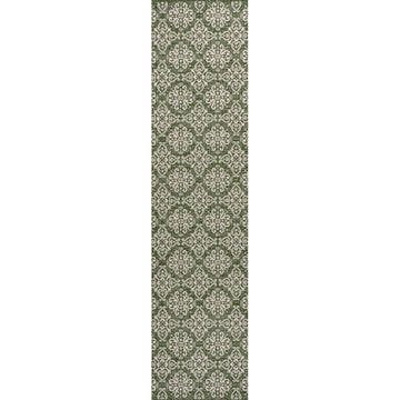 Amora Traditional Mediterranean Tile Design Indoor/Outdoor Area Rug